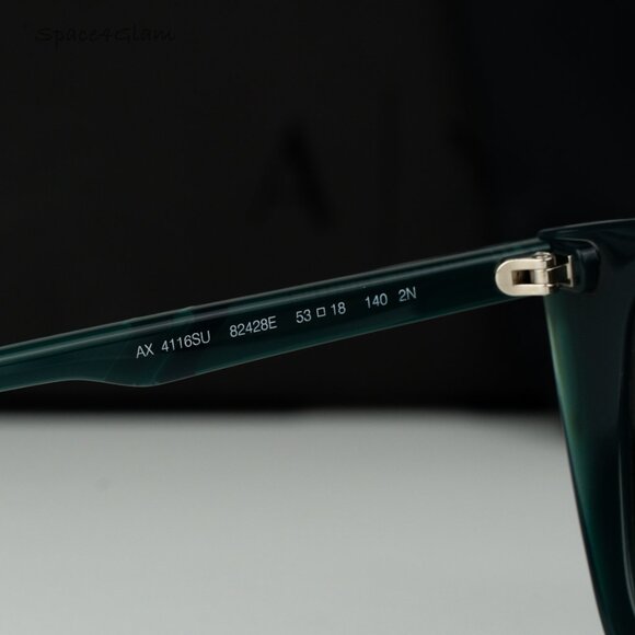 Armani Exchange Women Sunglasses Opaline Green Grad Cat Eye AX4116SU 82428E NEW - Picture 6 of 8